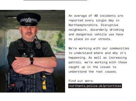 Anti-social behaviour will also be a priority.