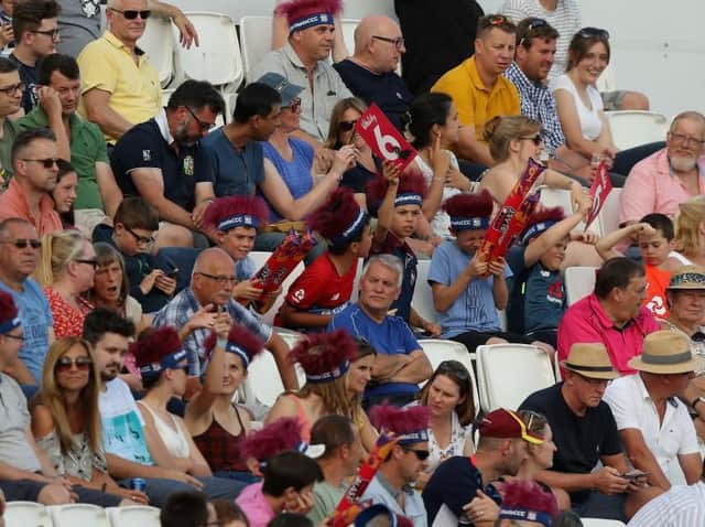 Cricket fans will be back at the County Ground this week - although social distancing measures will be in place