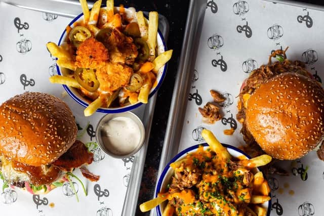 The Flavour Trailer specialises in burgers and chips.