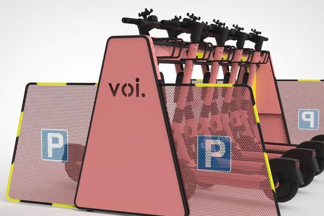 The new RNIB approved parking racks