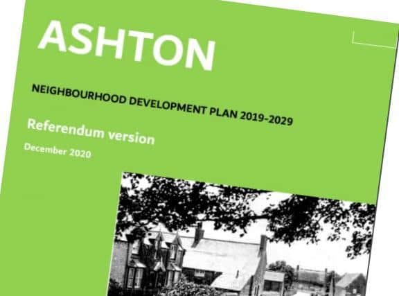 Residents overwhelmingly backed the Ashton Neighbourhood Plan in a referendum