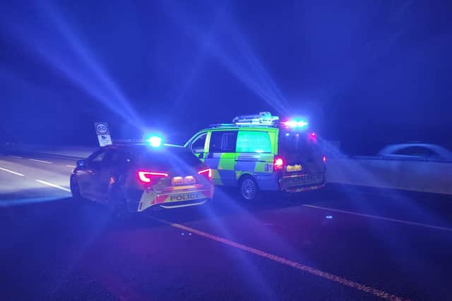 Northamptonshire's Serious Collision Investigation unit on the M1 last night (May 19).