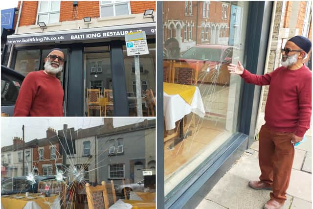 Balti King's owner Councillor Rahman says his property was targeted by vandals following his election win.