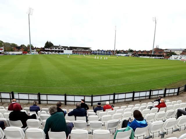 Fans were back in the County Ground on Thursday, but were only able to watch 70 minutes of play before the rains came
