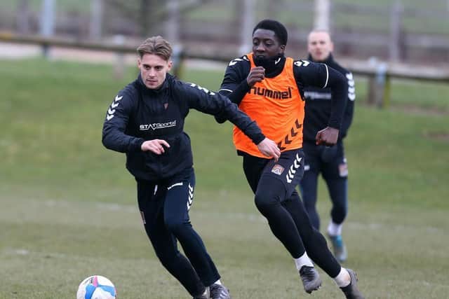 Strikers Danny Rose (4) and Benny Ashley-Seal (0) combined for just four league goals in 2020/21.