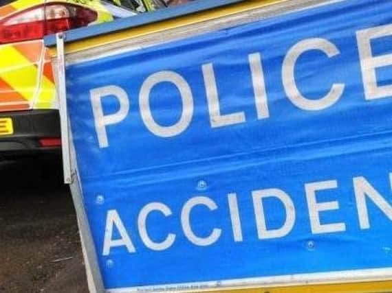 The A43 is closed near Brackley after a lorry overturned on Friday morning