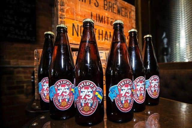 Phipps brought out three heritage beers in imperial pint bottles, complete with special bottle labels, to mark the 75th anniversary of VE Day last year