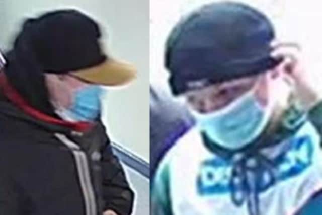 Police want to speak with these two people in connection with the burglary.