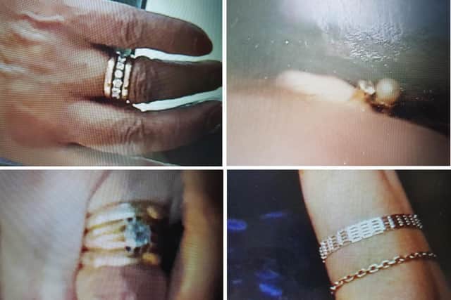 Some of the jewellery stolen in the Thrapston burglary