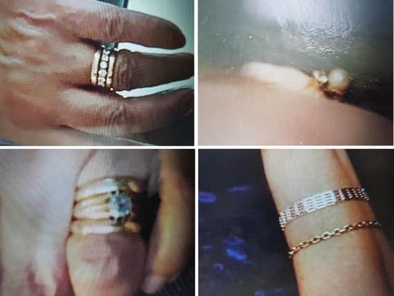 Some of the jewellery stolen in the Thrapston burglary