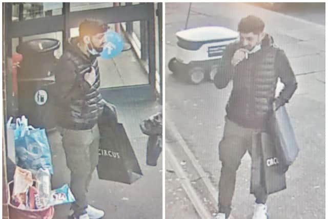 Police have released this image of a man they want to speak to
