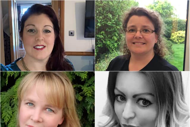 Northamptonshire bakers Anna Baldwin (top left), Rebecca Mackenzie (top right), Ruth Walker (bottom left) and Natasha Winsor (bottom right) have all joined the charity.