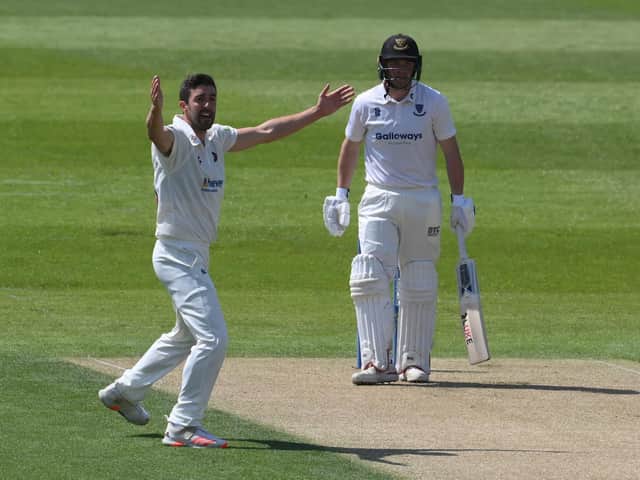 Ben Sanderson was in the wickets against Sussex again