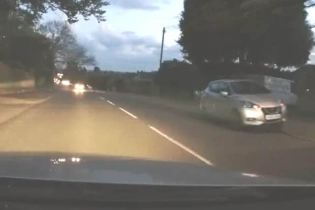 The vehicle pictured on right is the vehicle that was used by the girls who found the kitten.