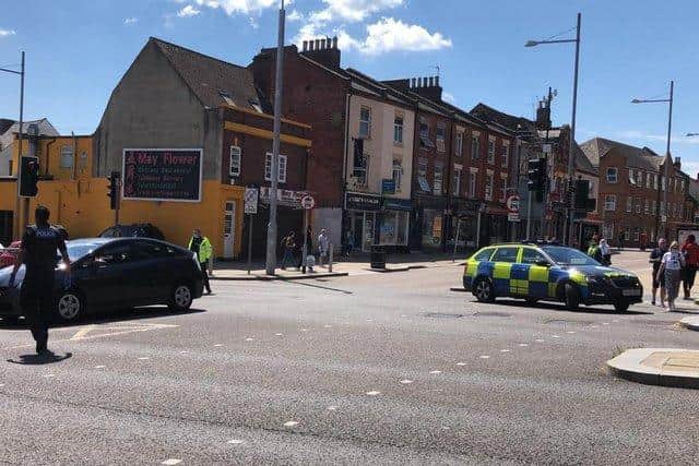 Investigating officers continue to appeal for witnesses to the collision, which happened at about 2pm on Saturday, May 29, when Dulce, a pedestrian, was in collision with a black Nissan Pathfinder at the junction of Greyfriars and Horsemarket on the A508 in the town centre.