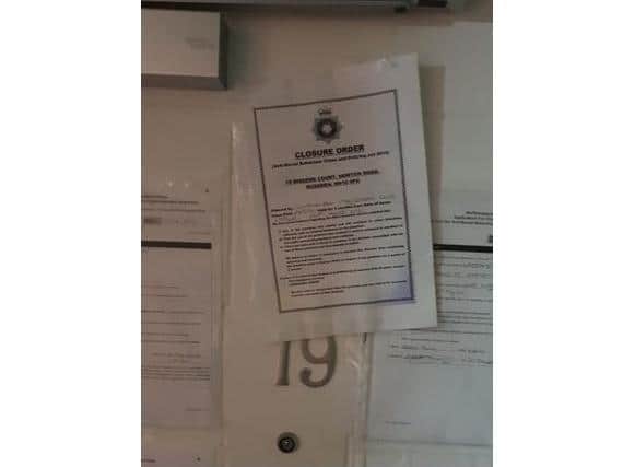 Police have secured a closure order for this Rushden flat