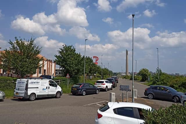 Queues for Sixfields HWRC yesterday (Tuesday June 1).