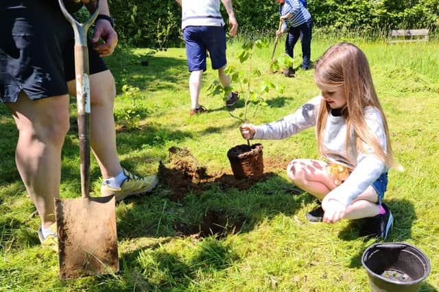 Iain hopes to inspire the next generation with his tree planting mission.