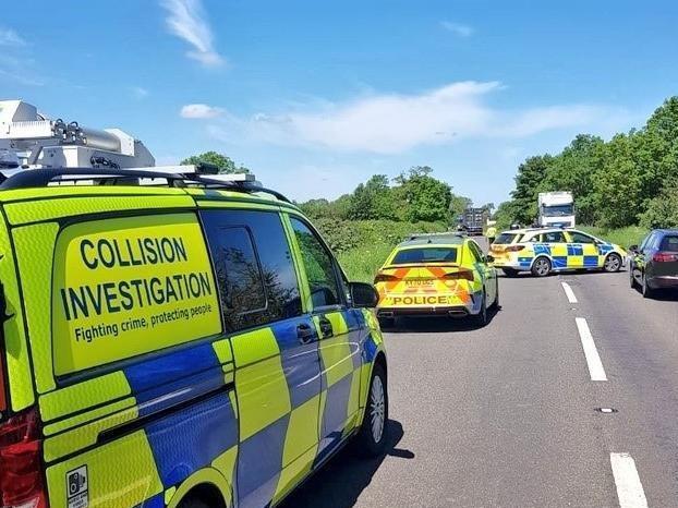 Crash investigators spent hours at the scene of Tuesday morning's A45 smash