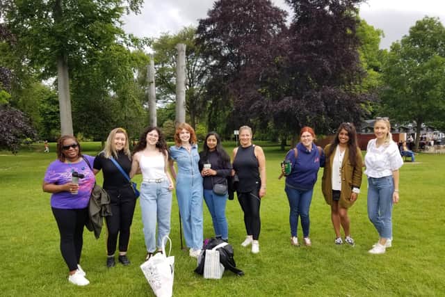 The last Women's Wellness Walk at Abington Park in Northampton.