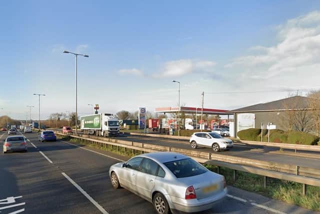 Officers were deployed at 10.50am on Saturday to a location between junctions five and four on the westbound carriageway on the A14 (library picture)