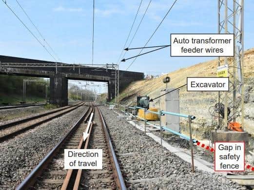 Inspectors confirmed Mr Ashhurst was walking away from the approaching train when he was struck