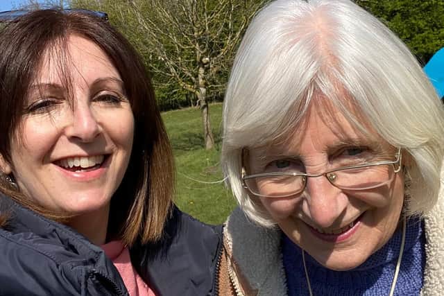 Penny Bell with her mum.
