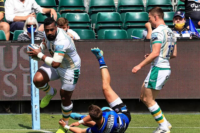 Taqele Naiyaravoro scored twice during the first half at The Rec