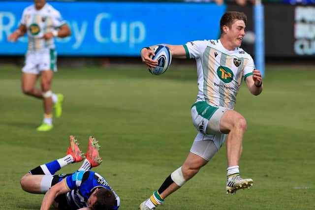 Tommy Freeman on the charge at The Rec