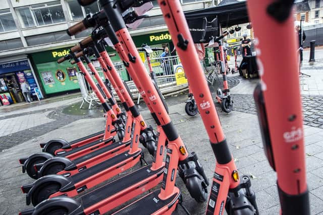 E-scooters were launched in Northamptonshire last year as a cheap, eco-friendly way of getting around town