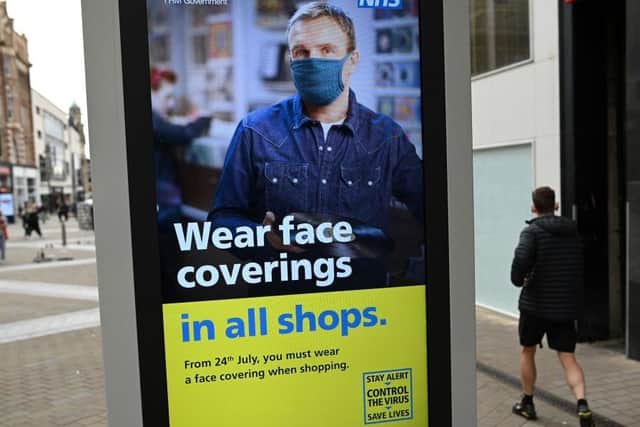 Face coverings have been required in all shops since last summer
