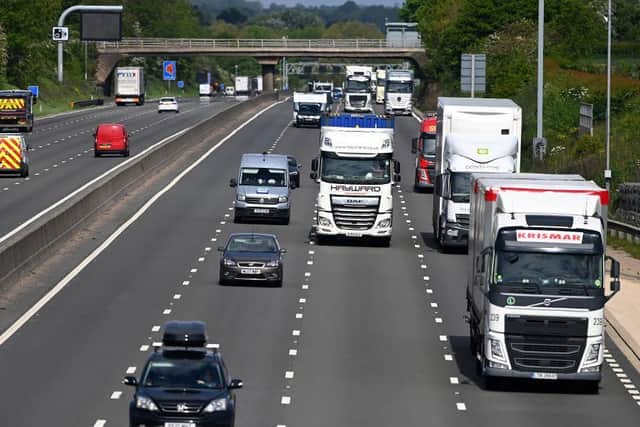 Speed cameras snapped Benedict Osborne doing 108mph on the M1 last year