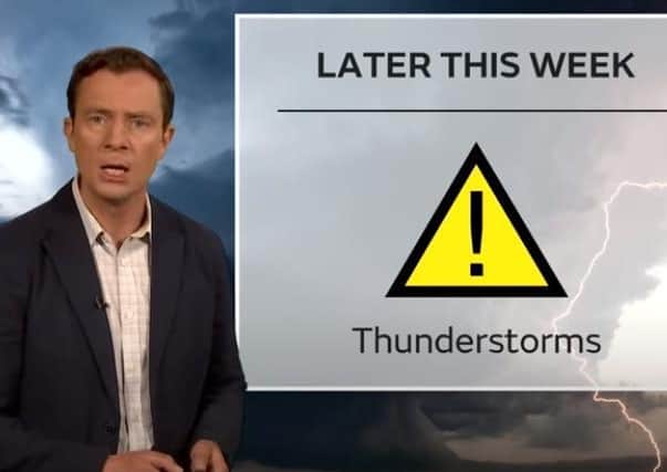 Met Office forecaster Alex Deakin