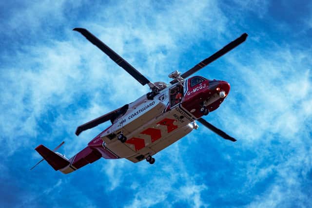 Coastguards were called to the scene