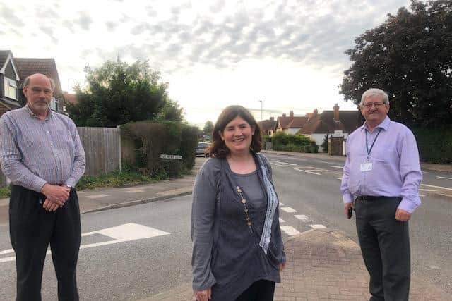 Abington and Phippsville ward councillors Bob Purser (left), Zoe Smith (centre) and  Walter Tarasiewicz (right).