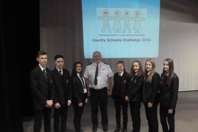 Shaun working with the County Schools Challenge in 2016