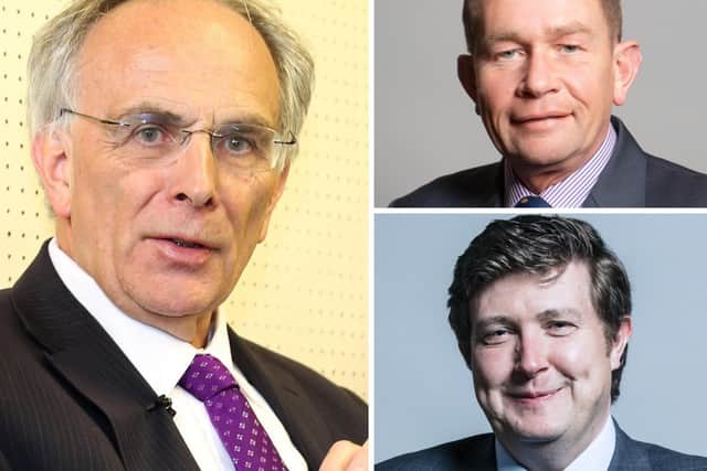 Tory MPs Peter Bone, Philip Hollobone and Andrew Lewer all voted against the government last night