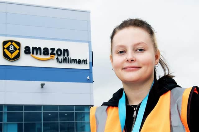 Leigh Green has started Amazon's health, safety and environment technician apprenticeship at its Daventry fulfillment centre after dropping out of university