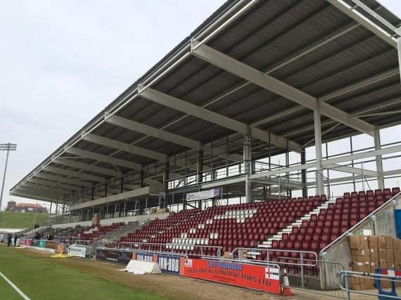 The council loan was supposed to pay for development of Sixfields East Stand