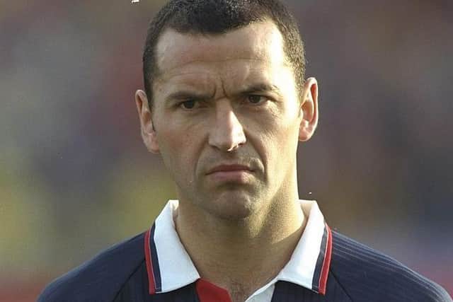 Colin Calderwood before Scotland's defeat to Sweden in 1997.