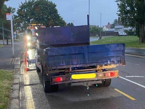 The truck wound up being seized despite having TWO drivers