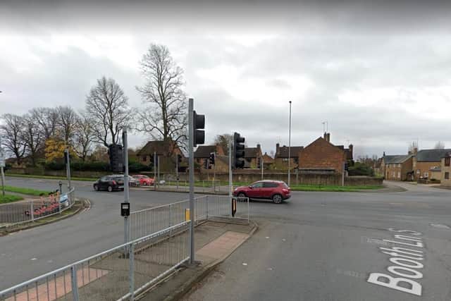 The altercation took place at the junction at the end of Booth Lane South.