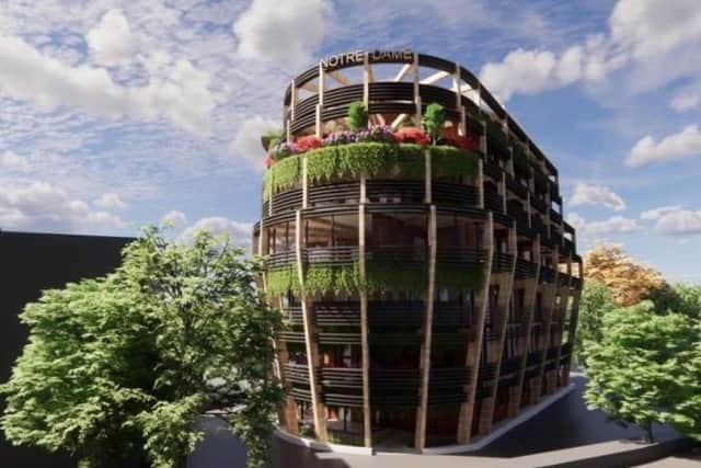 An artist's impression of what Notre Dame Mews could look like