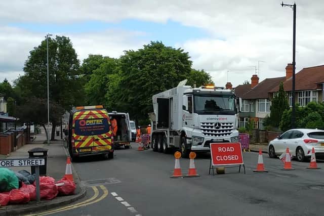 Part of Kettering Road remains closed on Wednesday morning