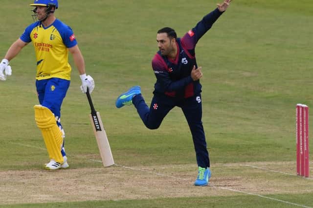 Mohammad Nabi helped Northants to their first win of the T20 Blast at Durham on Wednesday night