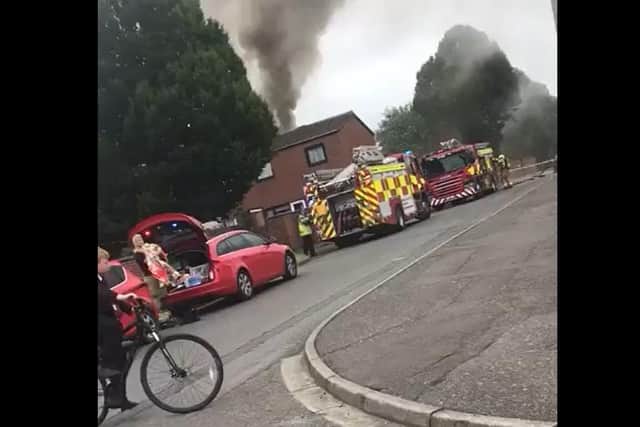 A house fire has broken out on Brockhall Road in Northampton. Photo: Grace Flavin-Sweeney