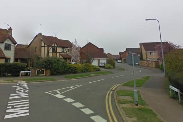 Police are investigating the break-in in Mill Meadow during the early hours of Wednesday