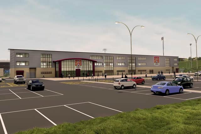 CGI of the how the back of the redeveloped east stand may look