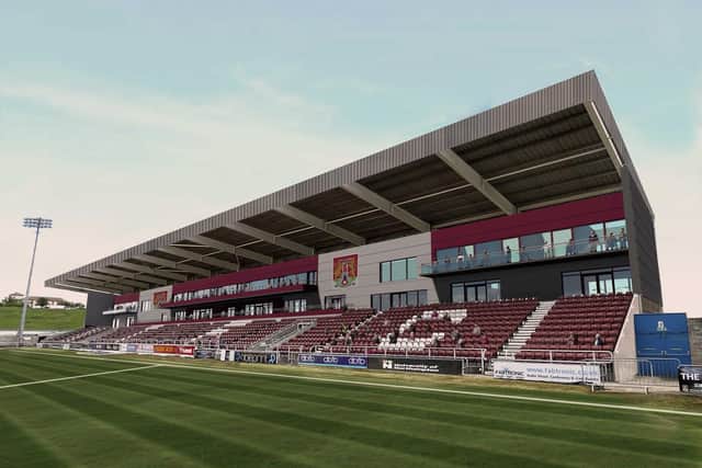 CGI of the proposed new east stand