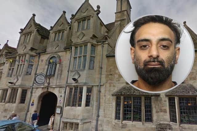 Akhtar sneaked into the woman's room at the four-star Talbot Hotel